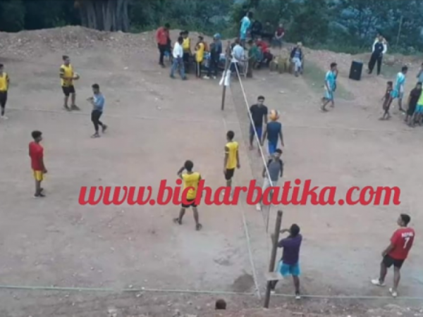 सराेकार समाज द्वारा आयाेजित वडा स्तरीय भलिबल खेलकाे सेमिफाइनल र फाइनल खेल आज हुँदै
