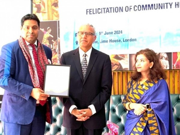 अभियन्ता तथा व्यवसायी दयानिधि सापकोटा लण्डनमा सम्मानित ,