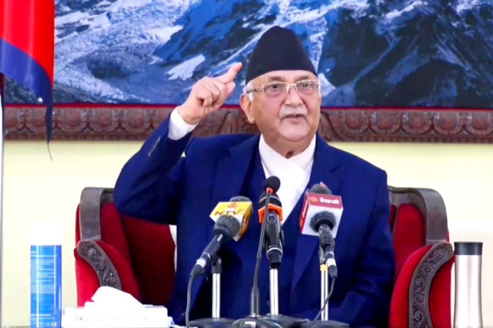 प्रधानमन्त्री ओलीको प्रश्न, ‘राजीनामा दिनुपर्छ भनेर कहाँ लेख्या छ ?’ 