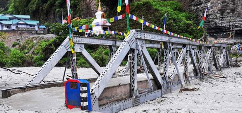 थुनिएको मर्स्याङ्दी आफैं बग्न थाल्यो, मनाङसँग सडक सम्पर्क विच्छेद