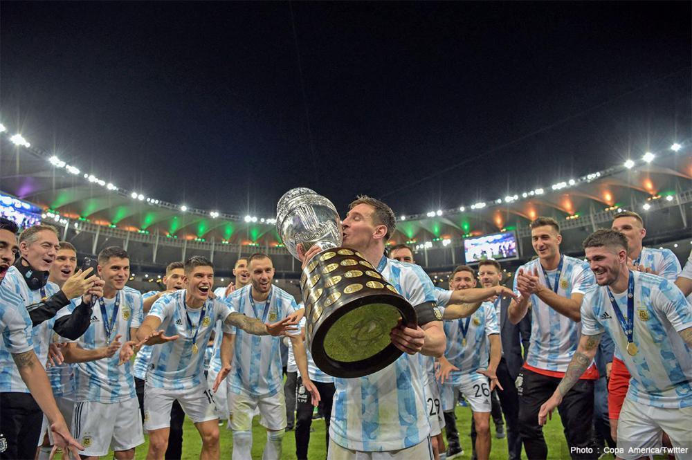 ब्राजिललाई पराजित गर्दै अर्जेन्टिना कोपा अमेरिका च्याम्पियन, मेस्सीले जिते पहिलो अन्तर्राष्ट्रिय ट्रफी