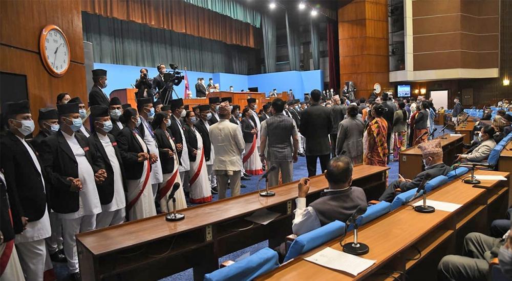 प्रतिनिधिसभाको बैठक अवरोध हटाउने विषयमा छलफल हुँदै