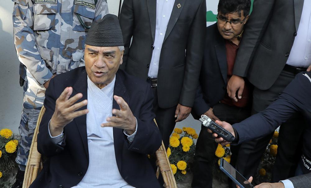 दलहरुप्रति आएको आलोचना र टिप्पणीलाई मैले सकारात्मक लिएको छु:  सभापति देउवा   