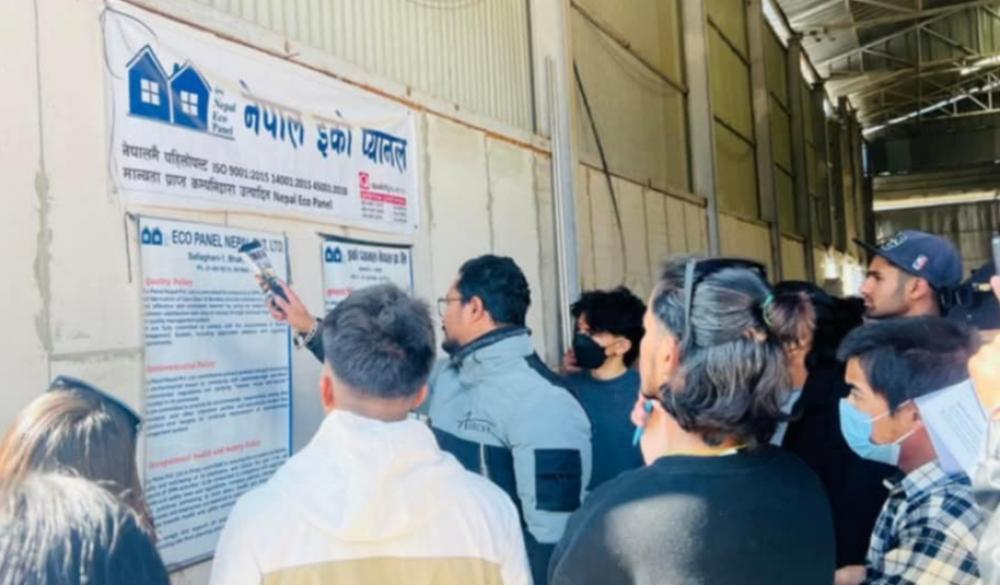कर्णालीका विद्यार्थीले गरे  नेपाल इको प्यानलमा भ्रमण ।